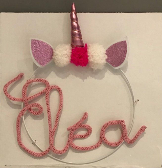 Couronne Licorne Prénom
